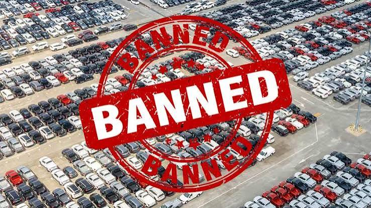 Imported vehicles banned from transfer in Punjab parking lot stamped BANNED