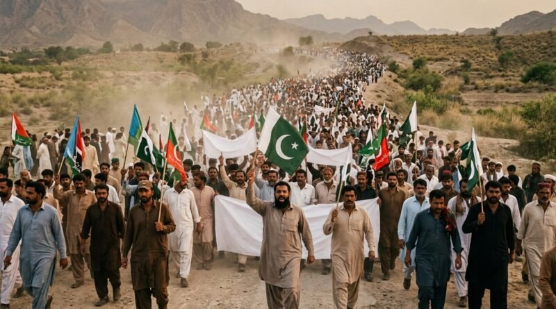 Imran Khan march supporters walk toward Islamabad demanding release